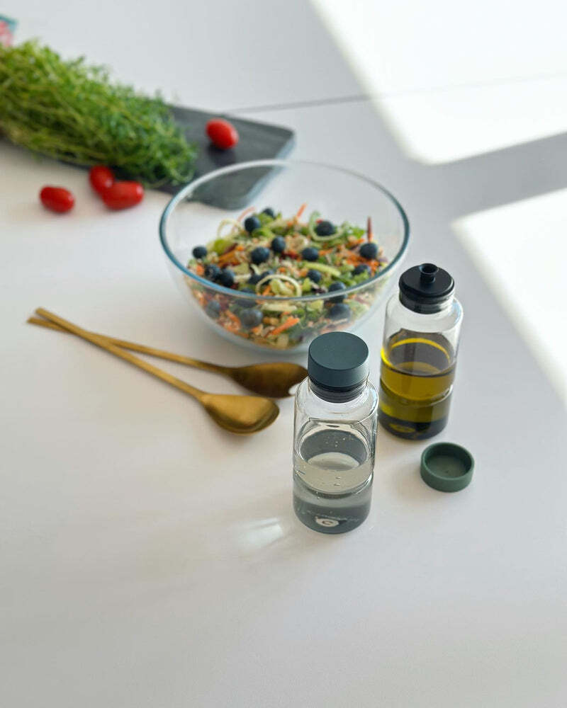 CrushGrind Billund glass jar for oil and vinegar 0,26 l, parsley, 085201-0028