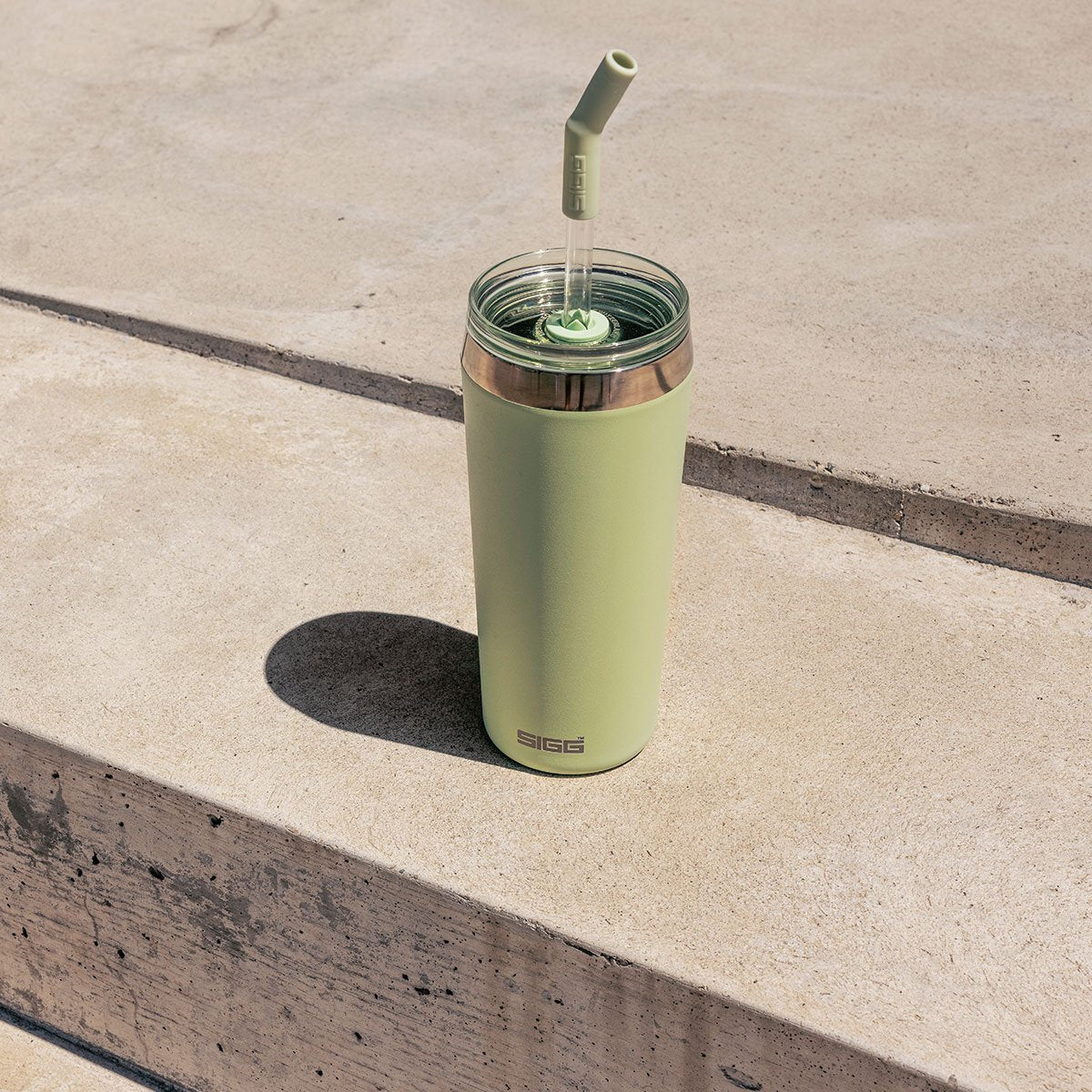 Sigg Helia stainless steel thermo mug 600 ml, milky green, 6015.70