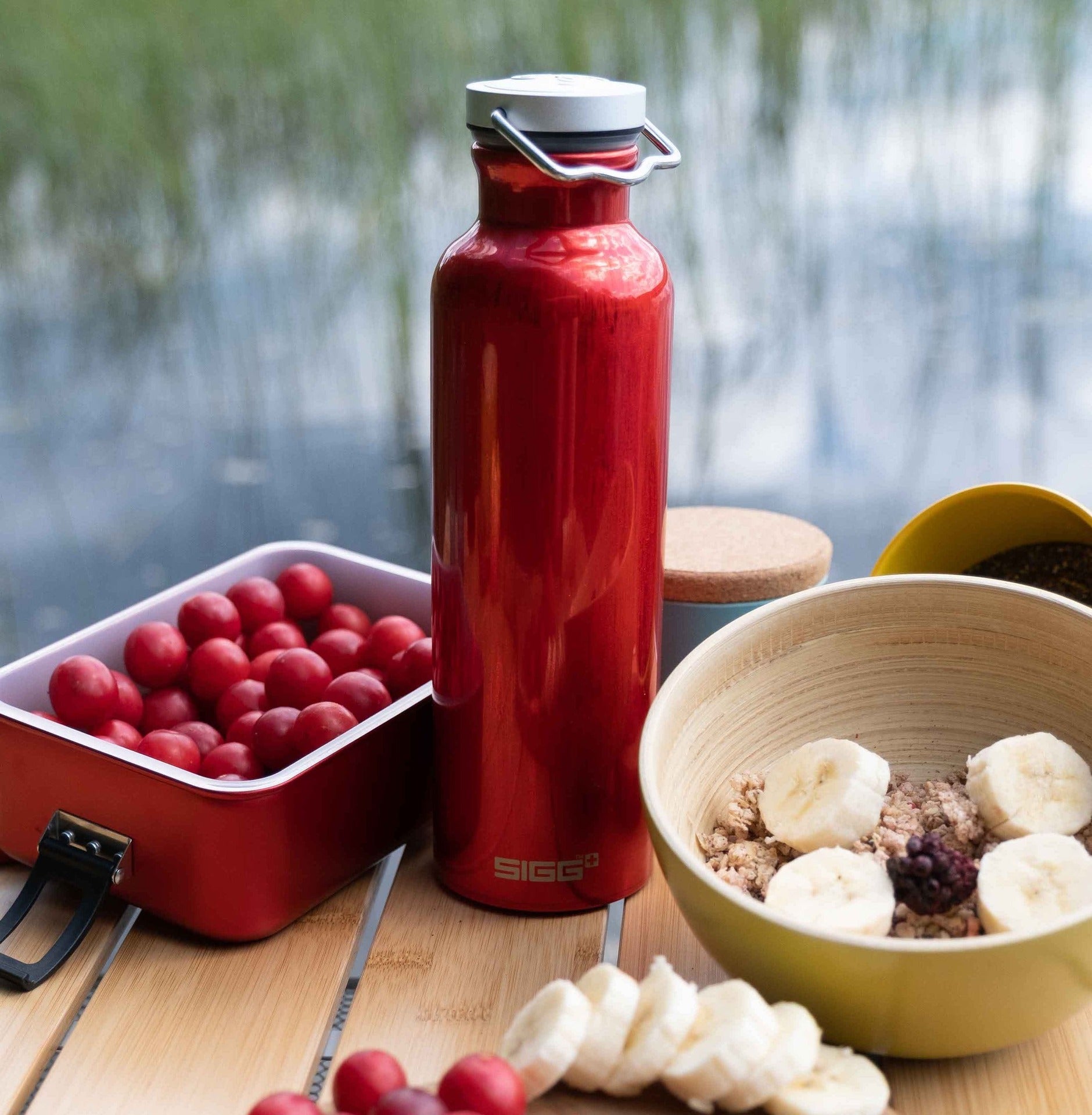 Sigg Metal Plus S lunch box 800 ml, red, 8697.20