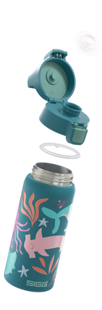 Sigg Shield Therm One baby thermo drinking bottle 500 ml, blue world, 6022.90