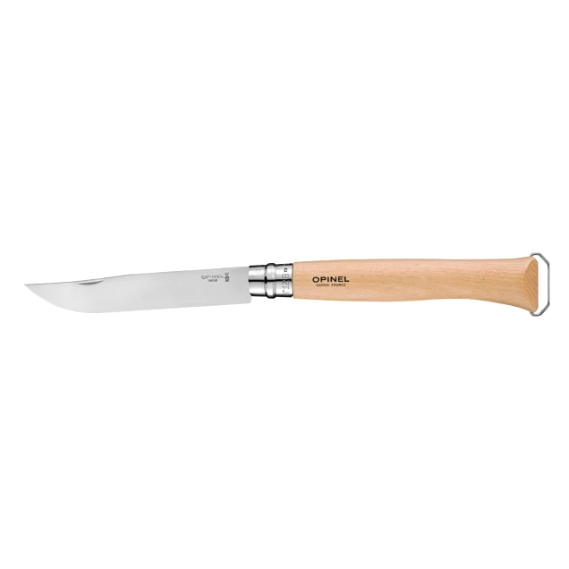 Opinel Barbecue knife set N°12 B, paring knife and barbecue tongs, 002733