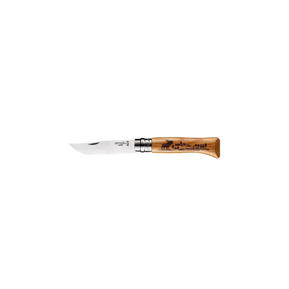 Opinel Animalia America Elk N°08 utility knife 8,5 cm, 002627