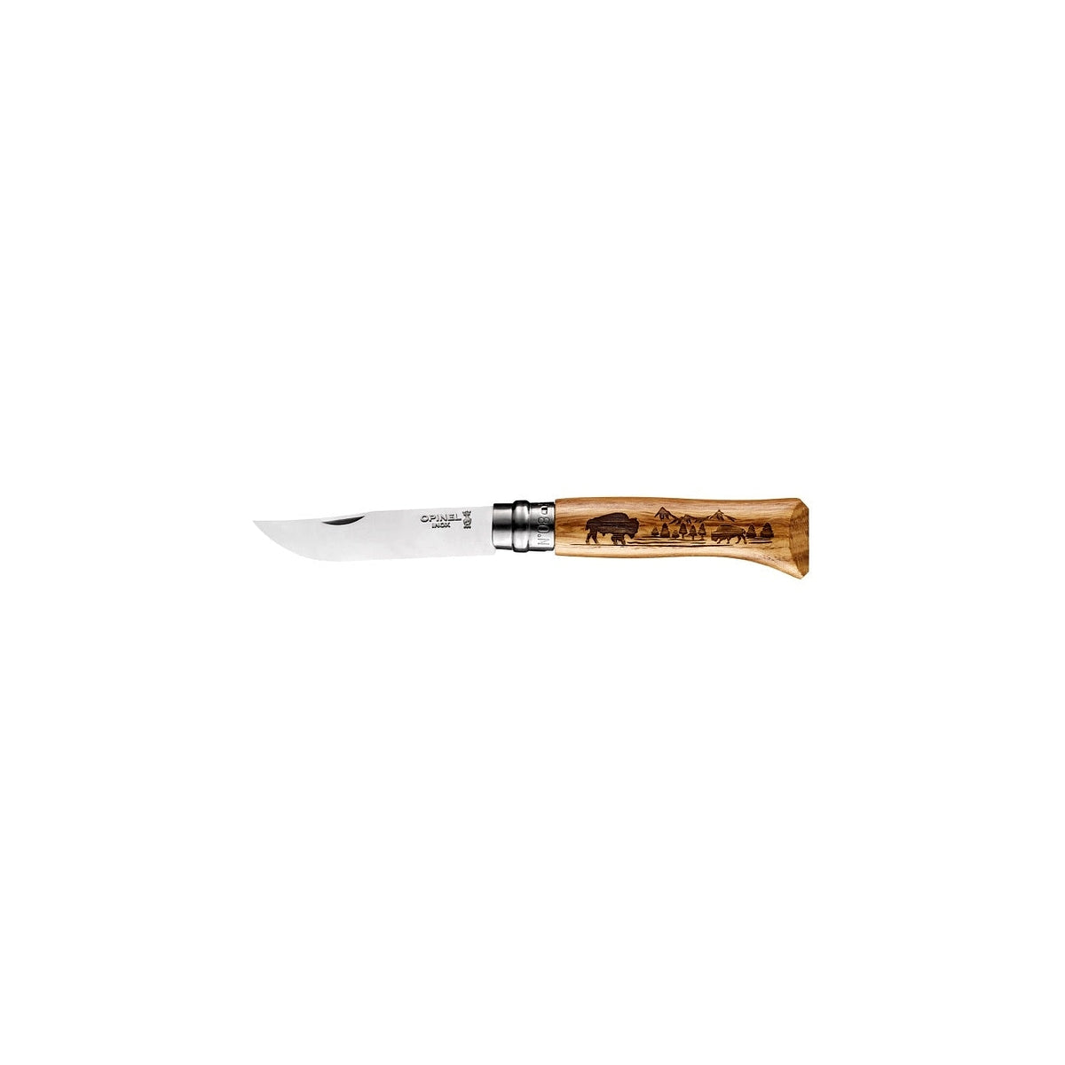 Opinel Animalia America Buffalo N°08 closing knife 8,5 cm, 002629