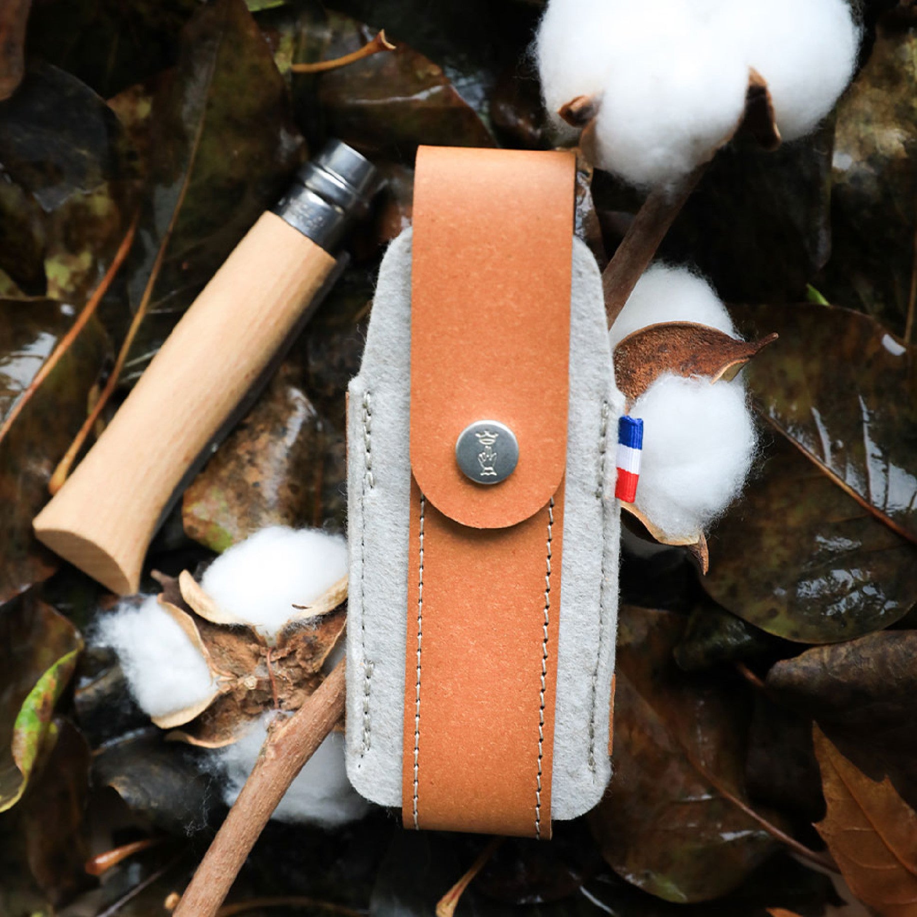 Opinel France Outdoor M knife sheath, brown, 003101
