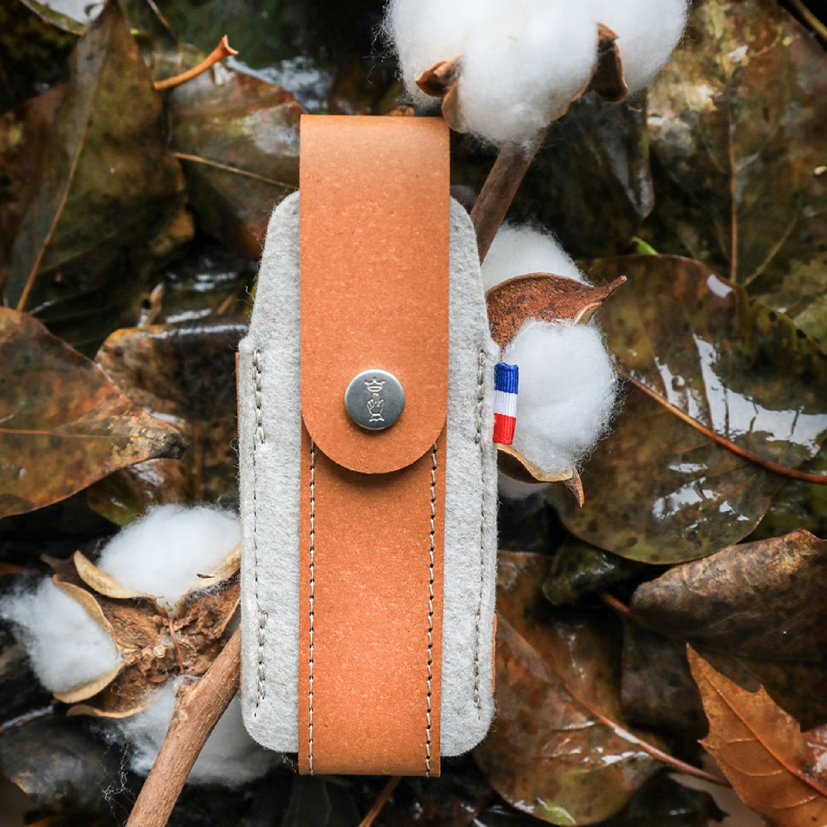 Opinel France Outdoor M pouzdro na nože, hnědá, 003101