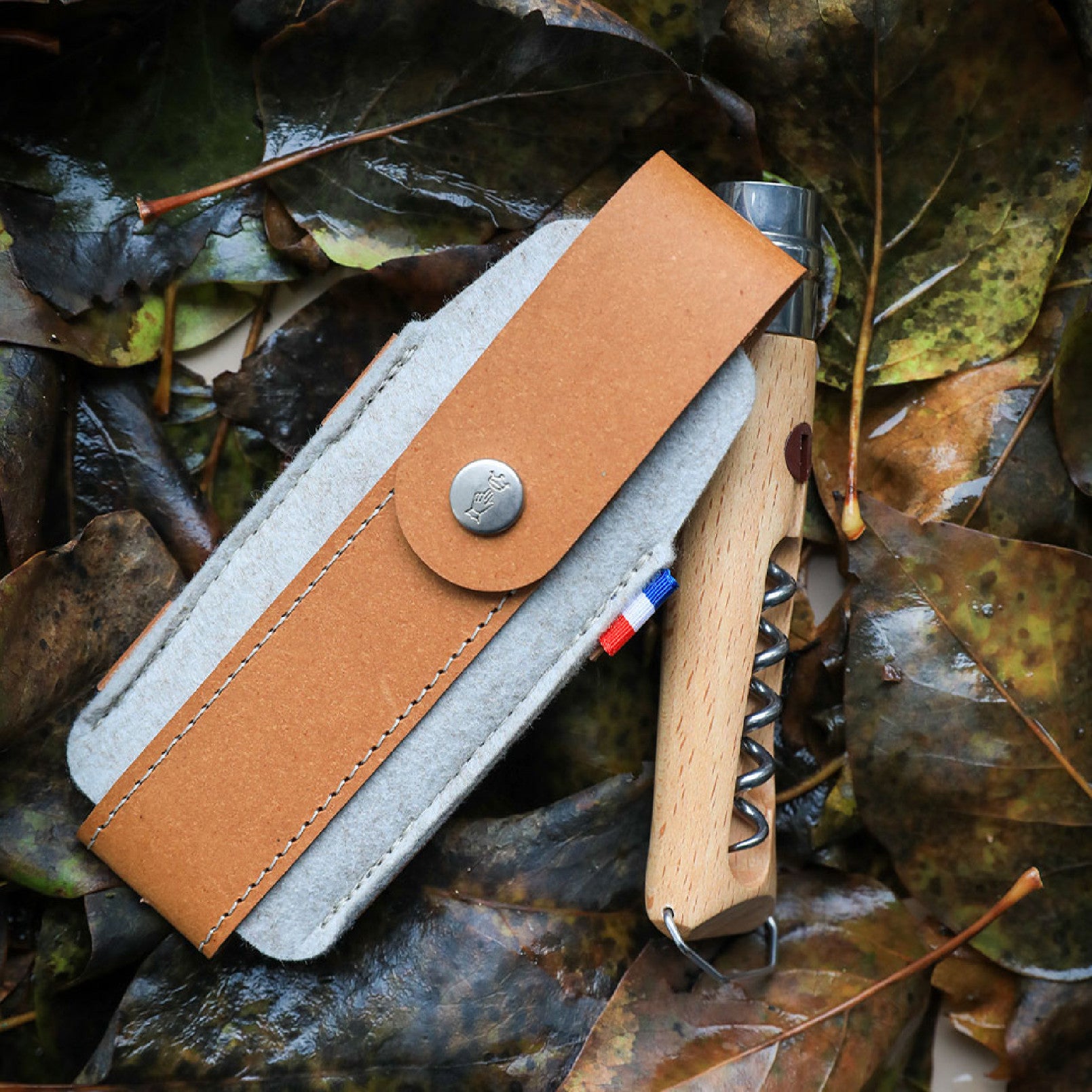 Opinel France Outdoor L pouzdro na nože, hnědá, 003102