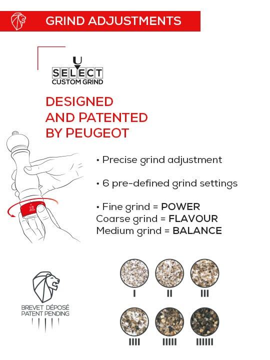 Peugeot Isen pepper mill 18 cm, natural, 37307