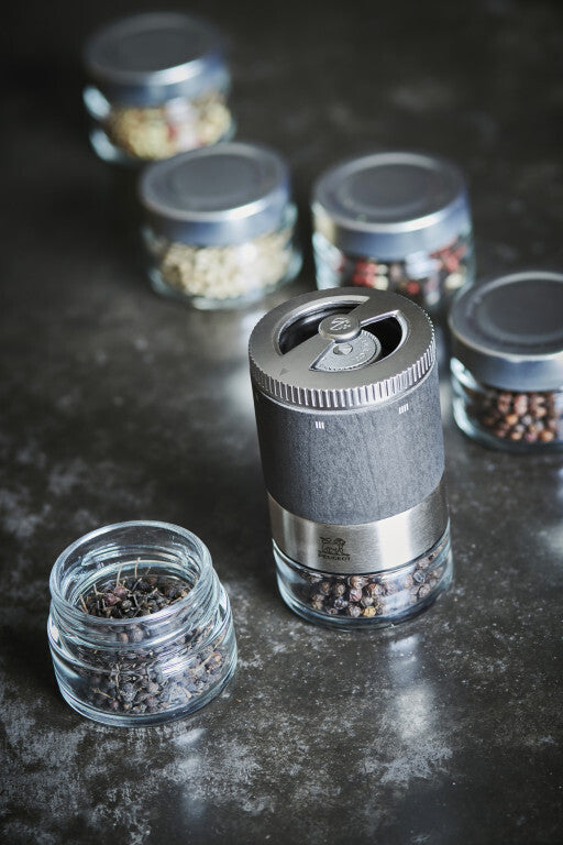 Peugeot Maestro pepper grinder, pepper tray and pepper set, graphite, 41731