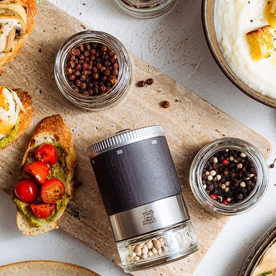 Peugeot Maestro sada 3 zásobníků na pepř s popisovačem, 41755