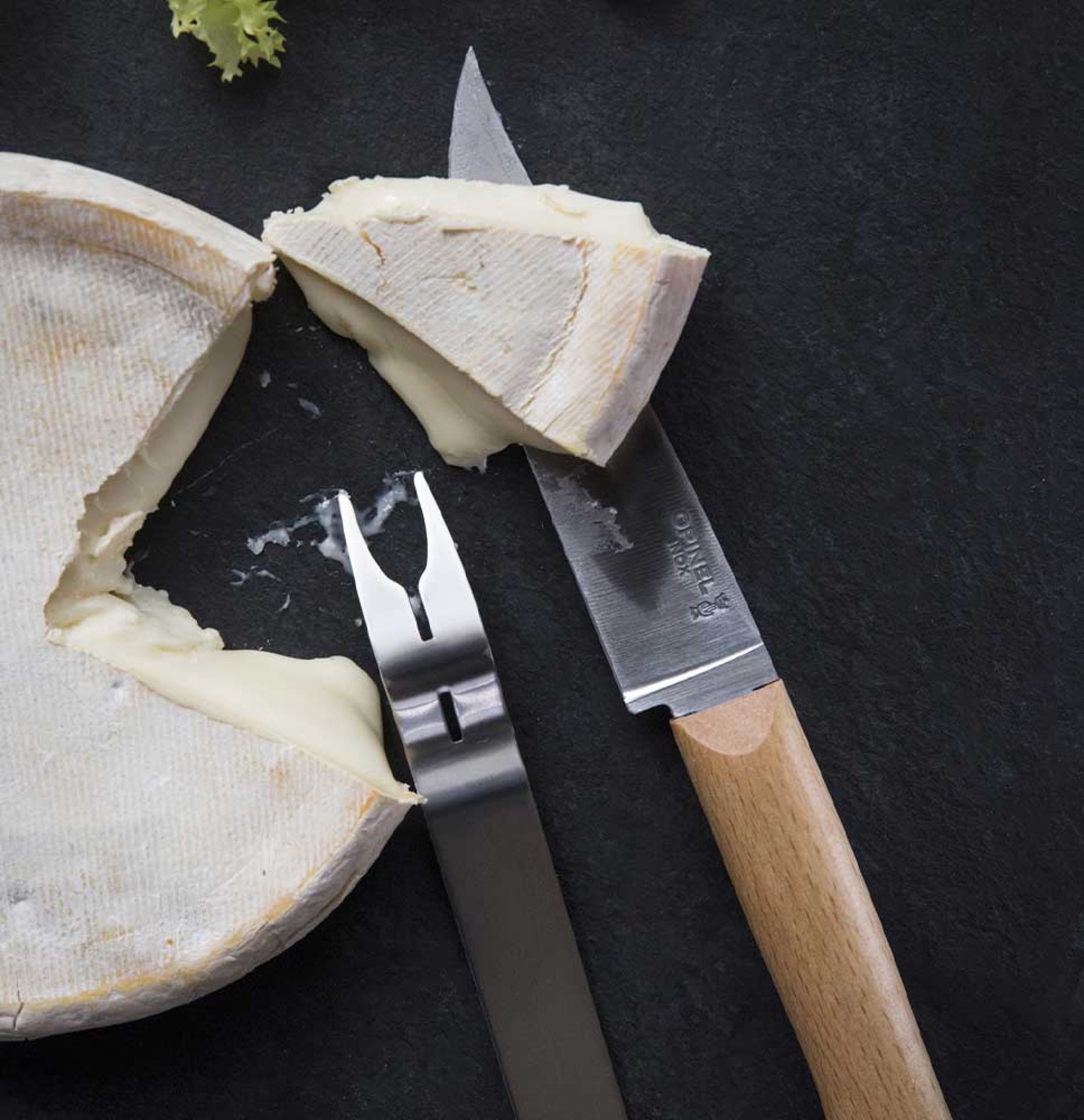 Súprava noža a vidličky na syr Opinel 12,5 cm, 001834